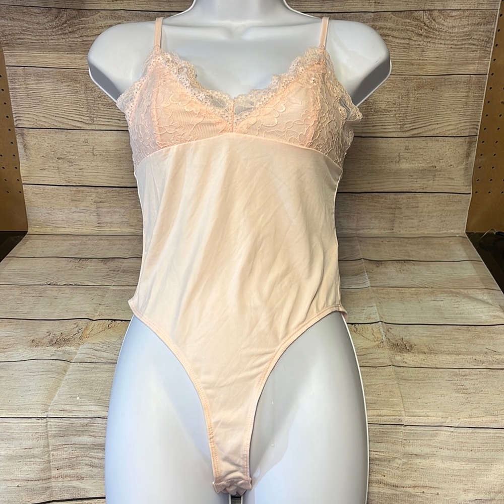 Peach Knit Bodysuit (Smoker)